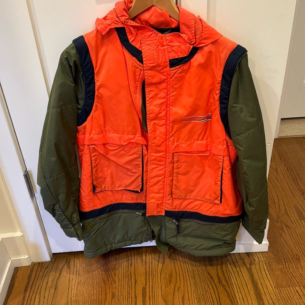 Vintage Tommy Hilfiger boys size Medium 3-way convertible winter jacket